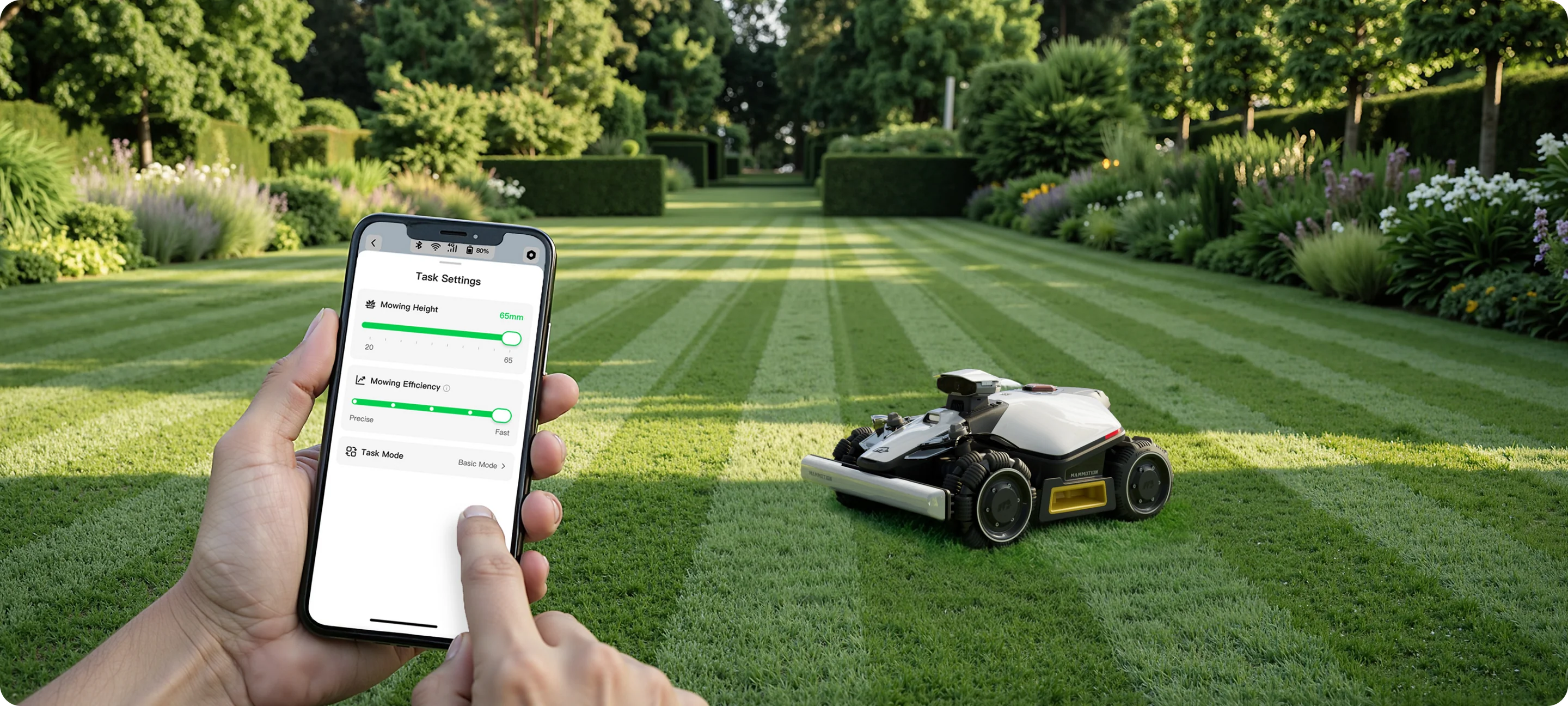 Sterowanie aplikacją Mammotion